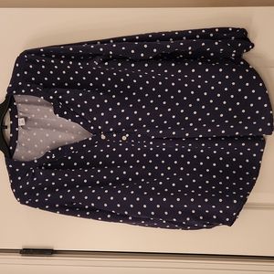Old Navy Tall Polka Dot Tunic Blouse